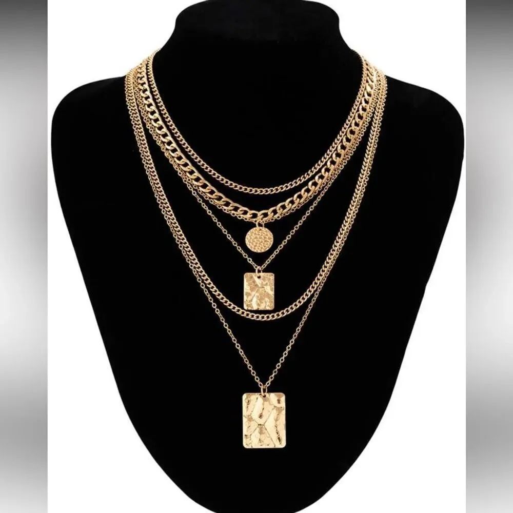 Gold LayeredβNecklace SetβA1499